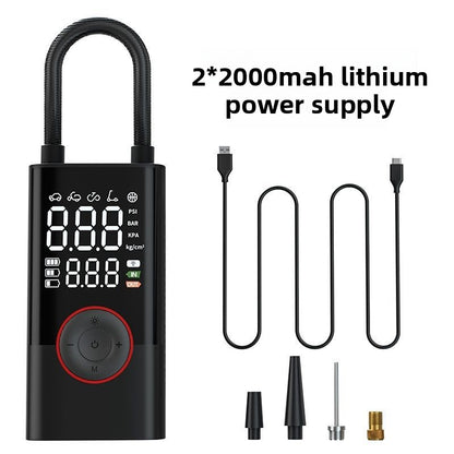 Luvandor AeroPress Akku-Luftpumpe mit Digitaldisplay & LED-Licht (25L/Min)